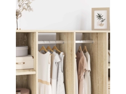 Vidaxl Viga De Closet 12 Unid. Prateado 316 X 15 X 29 Mm