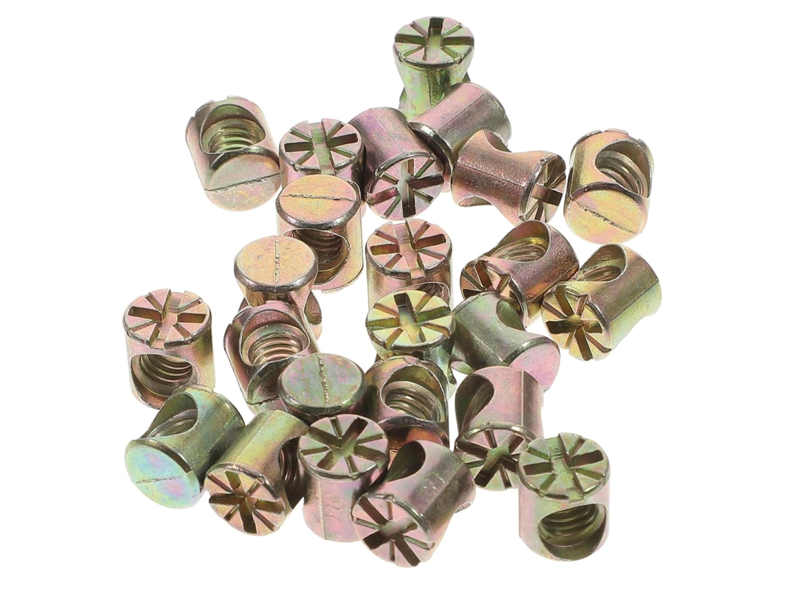 Anneome Conjunto De 20-porcas Barril Para Móveis, Conexões Para Projetos Diy, Resistentes E Duráveis Para Berços Móveis