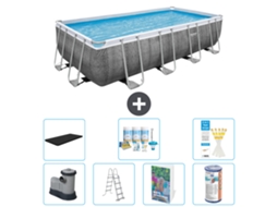Bestway Piscina Bestway Power Steel Retangular - 549x274x122 Cm - 8-peças S556