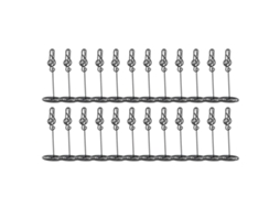 24 Peças Portanúmeros De Mesa Em Aço Inoxidável Para Casamento Clip Cartão Nome Mesa Preto