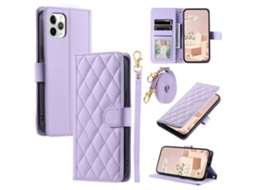 Capa Para Iphone 11 Pro Pele Sintética Roxo
