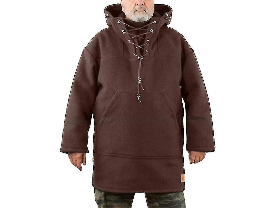 Saco para lenha em lona encerada com alça de couro, acessório para lareira, durável e versátil.