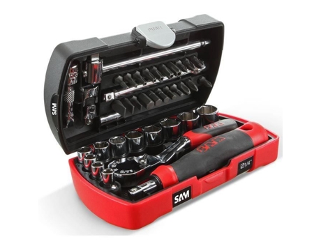 Caixa de Aperto/Parafusamento de Bolso 39 Ferramentas Alicate Multifuncional Pocket Rj SAM OUTILLAGE