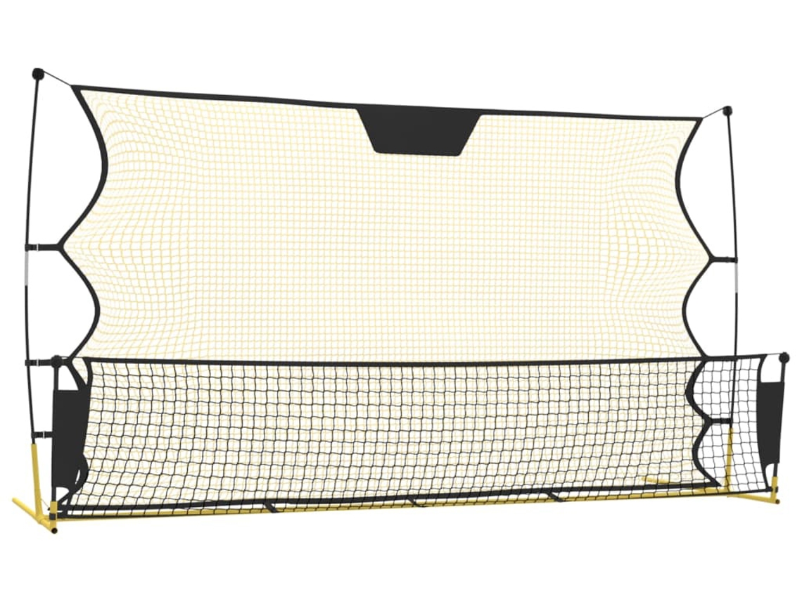 Rede de ressalto para futebol VIDAXL Amarelo Poliéster (183x85x120cm)