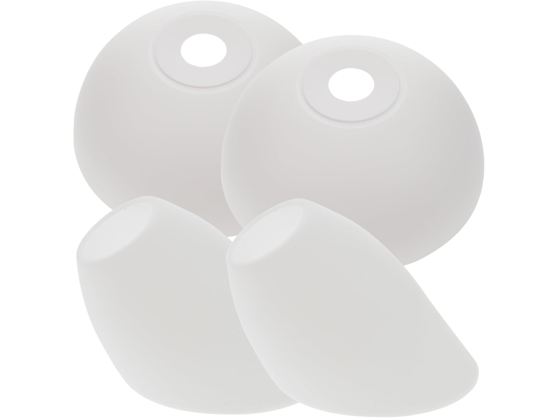 Conjunto de 4 Embalagens Mm de Plástico Branco para Uso. SFUSHOS