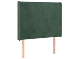 Headboard, Headboards Vidaxl Verde Veludo (93 X 16 X 118/128 Cm)
