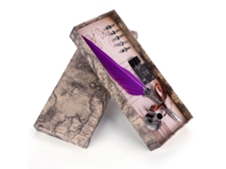 Caneta LAXISCREED Pluma Luxuosa Roxa