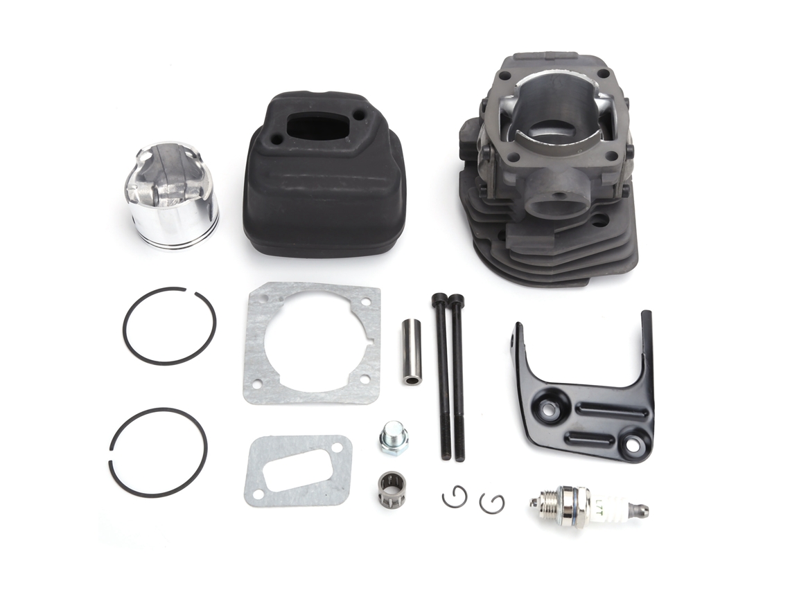 Kit Cilindro Pistão Silenciador 45mm Para Jonsered Cs2150 Cs2152 Ferramentas De Jardim