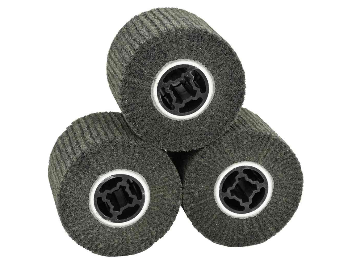 Conjunto 3 Rolos De Lixa Vidaxl Castanho Fibra (12 X 12 X 10 Cm)