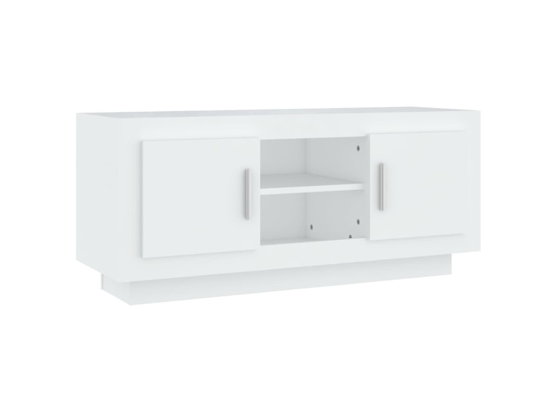 Tv Cabinet, Tv Cabinets Vidaxl Branco Madeira Processada (n/a)
