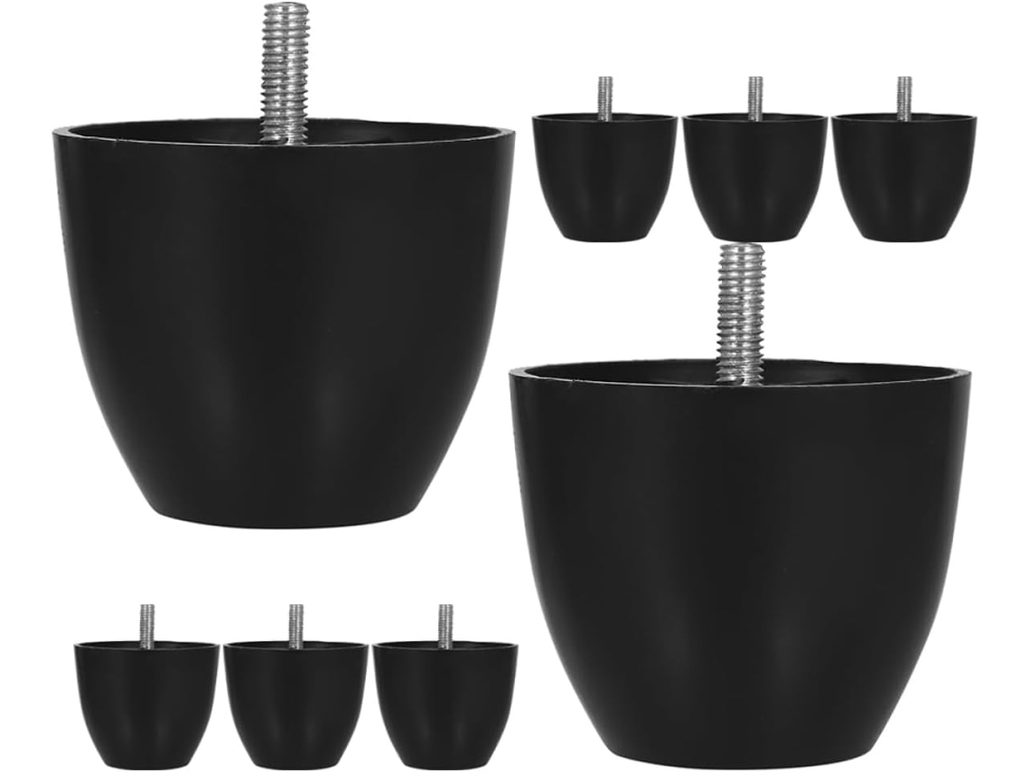 Popetpop Conjunto De 8 Pés Plástico Redondos Para Móveis, Sofás, Cadeiras E Armários Proteção Para O Piso