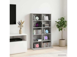 Vidaxl Armário Para Cd Sonoma Cinzento 65 X 23,5 X 97,5 Cm