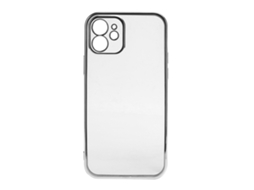 Capa de Telefone Sulada Electroplating Tpu Full Body Protective para Iphone 12 Prata