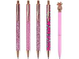 Caneta Esferográfica, Glitter De Cristal Metálico, Rollerball Fofa,