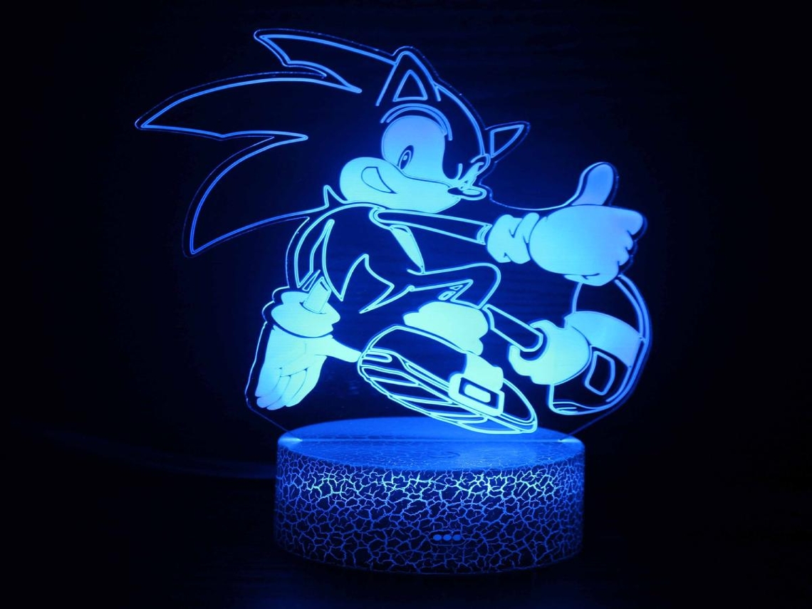 Luminária Noturna 3D Lurelia com RGB para Quarto Infantil, Ideal para Presente