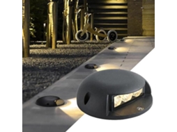 Luminária Led Embutida Exterior Luzes Prova Ip65 Iluminação Lateral Ac12 24v 1 Pontes Jardins Vermelha 4w Solo À D Água GOKOCO