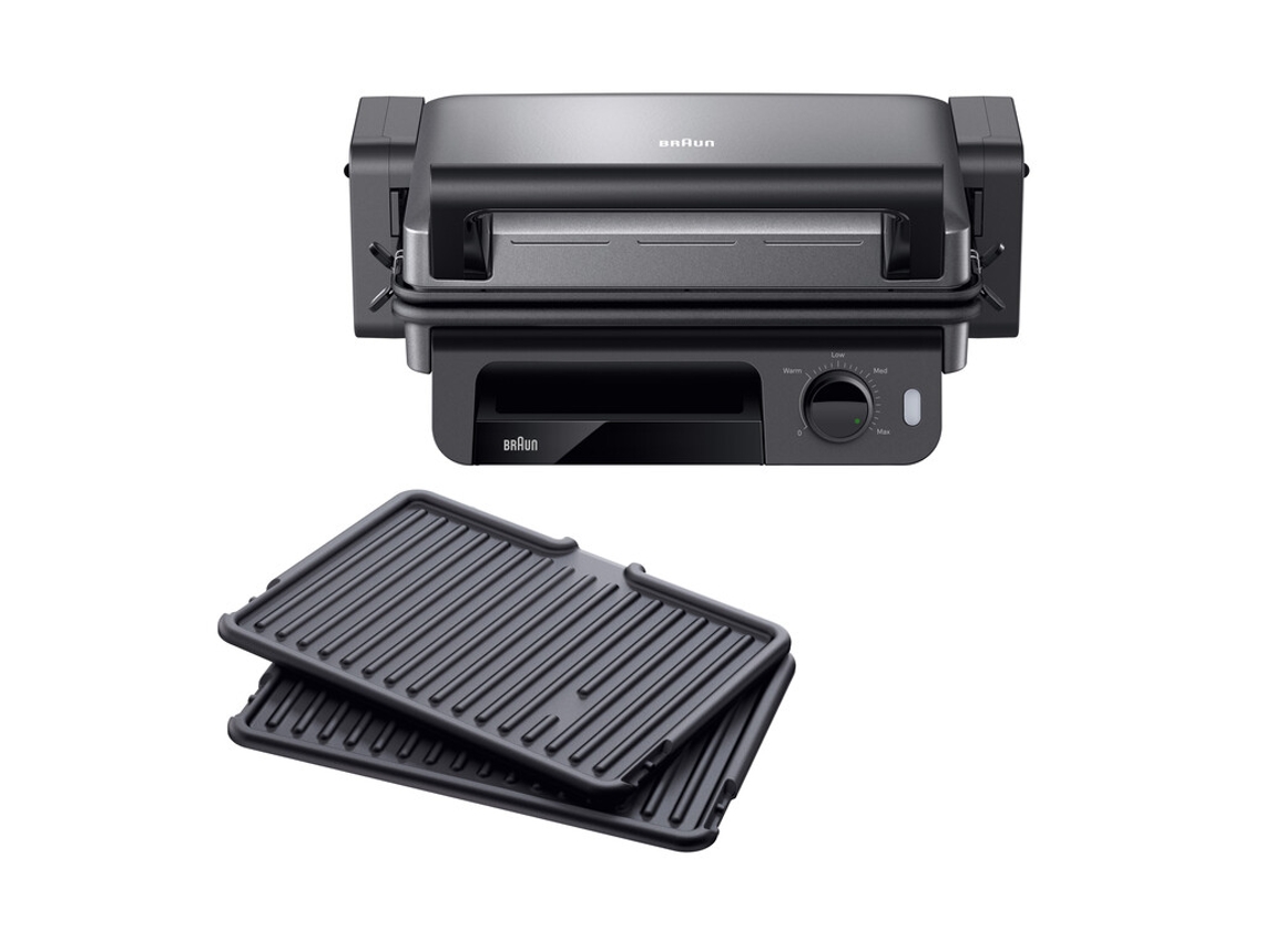 Grelhador de Placas BRAUN MultiGrill 5 CG5010IGY (2000 W - Preto)