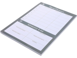 Planificador De Repas Hebdomadaire E Guia Calendário Alimentar Em Papel Noir Para Equilibrar Menus Semanais