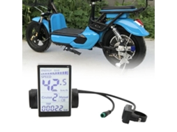 Computador LCD para Bicicletas Elétricas à Prova D'água BRILVIBERA