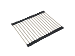 Gaveta dupla e retrátil, ajustável de 28 a 50 cm, adequada para cozinhas domésticas.