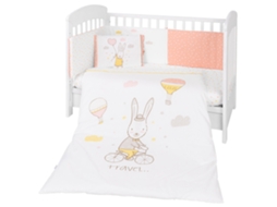 Conjunto Jogo de Cama 6Pçs 60X120Cm KIKKABOO Rabbits In Love