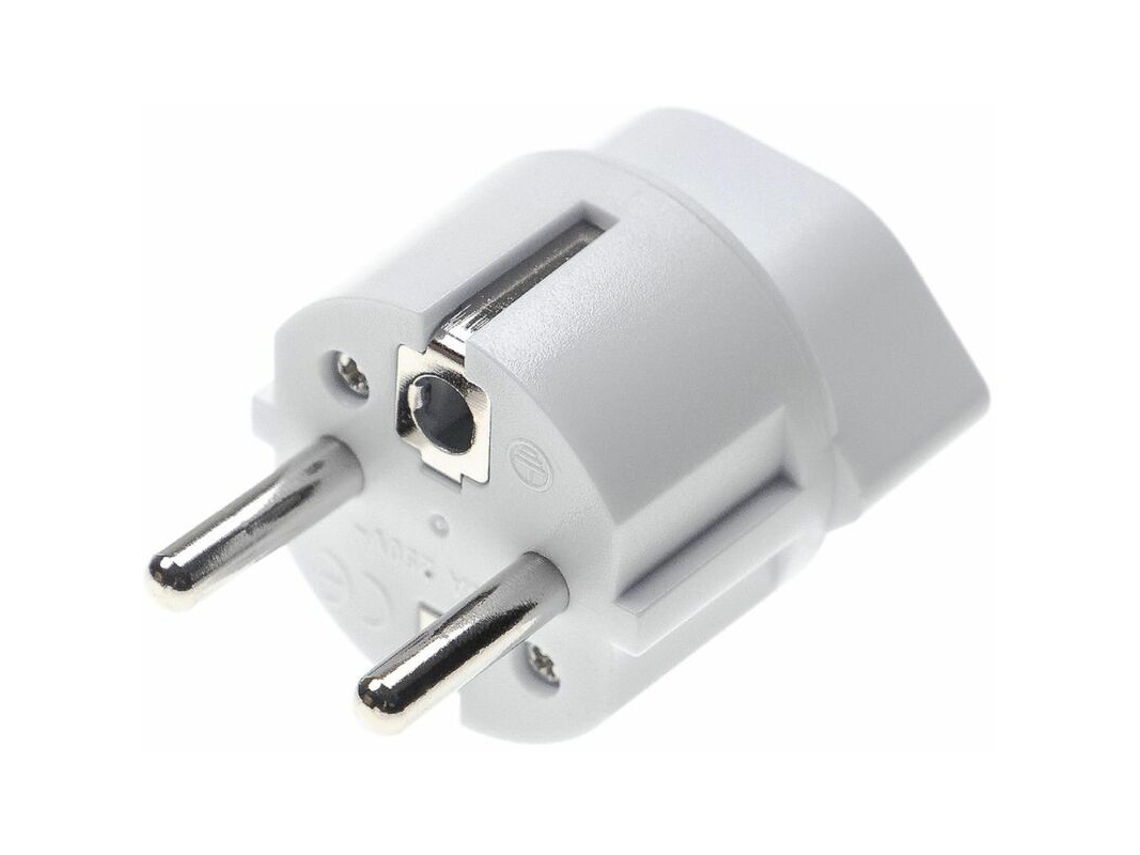 Adaptador de tomada tipo J, branco, 250 V/2500 W AQUAFORGE