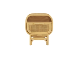 Mesas de cabeceira com gaveta em rattan L45 cm Luwak Miliboo