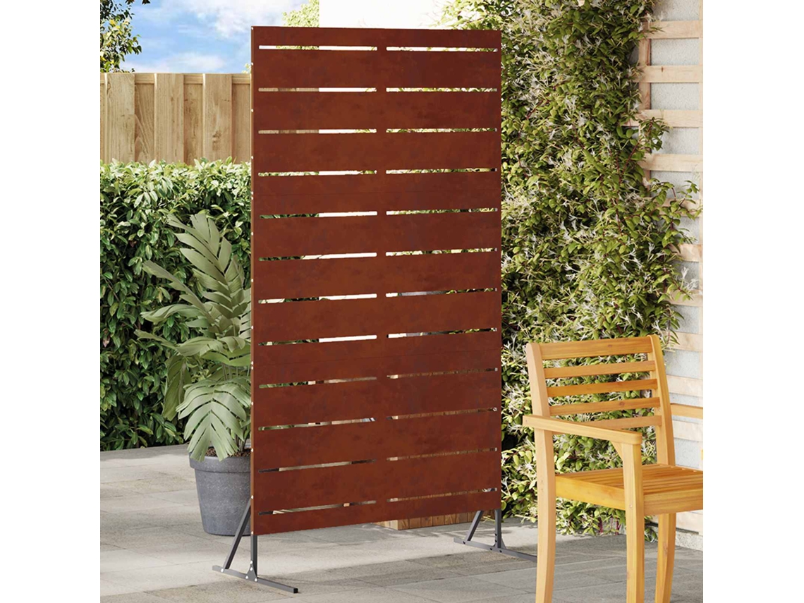 Vidaxl Protetor De Privacidade 100 X 50 X 180 Cm Aço Corten