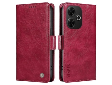 Para Xiaomi Redmi 13 4g Anti-riscos Pu Couro Suporte Capa De Telefone Carteira Capa De Telefone