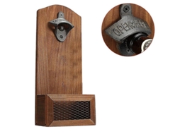 Abrebotellas De Parede Com Recolhedor De Tampas, Design Vintage Para Bar E Cozinha, Presente Para Homens