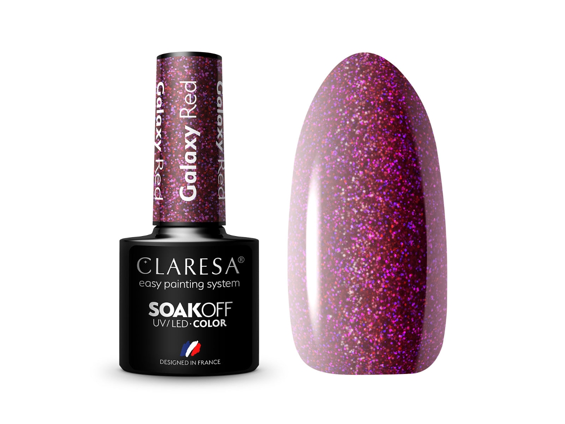 Verniz Gel Claresa Galaxy Red (5 G)