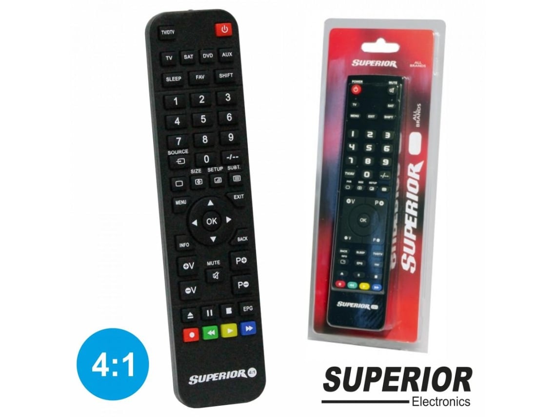 Comando Universal 4 em 1 Já Programado para O Seu Aparelho | Worten.pt