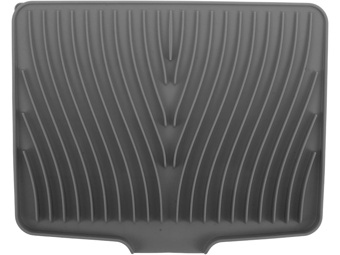 Tapete De Silicone Para Pia Escorredor De Louça Ultra Absorvente Tapete Escorredor De Cozinha Com Ranhuras Protege Gokoco
