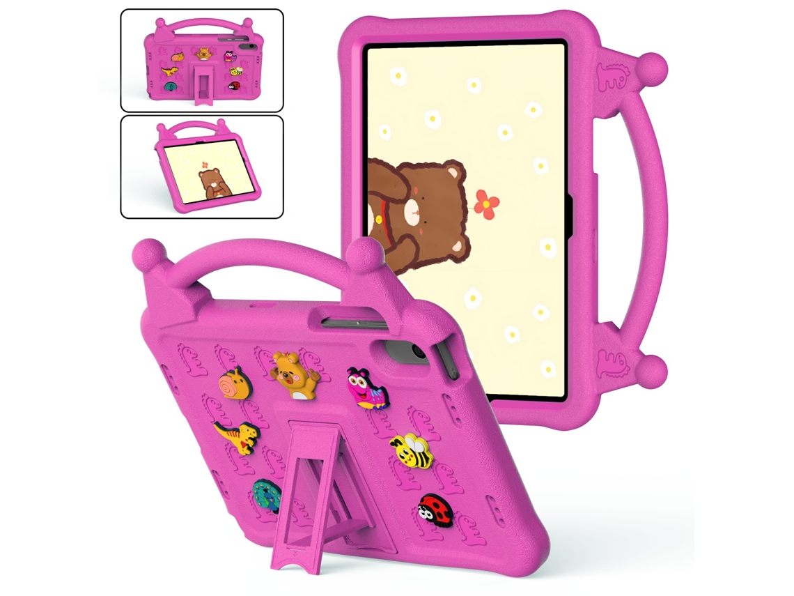 Capa Yuysan Para Ipad Air 4 2020 10,9 Polegadas Eva Anti-queda Com Suporte Rosa
