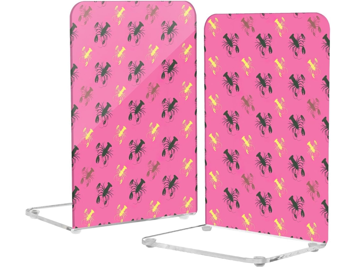 Suporte Para Livros Em Formato De Lagosta Fofa Transparente Computador Com Almofadas Antiderrapantes, Porta Revistas