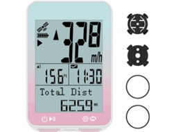 Ciclocomputador Gps Sem Fio Com Início/parada Automáticos E Luz De Fundo Automática, Odômetro De Bicicleta À Prova D'água Ipx7 (rosa)