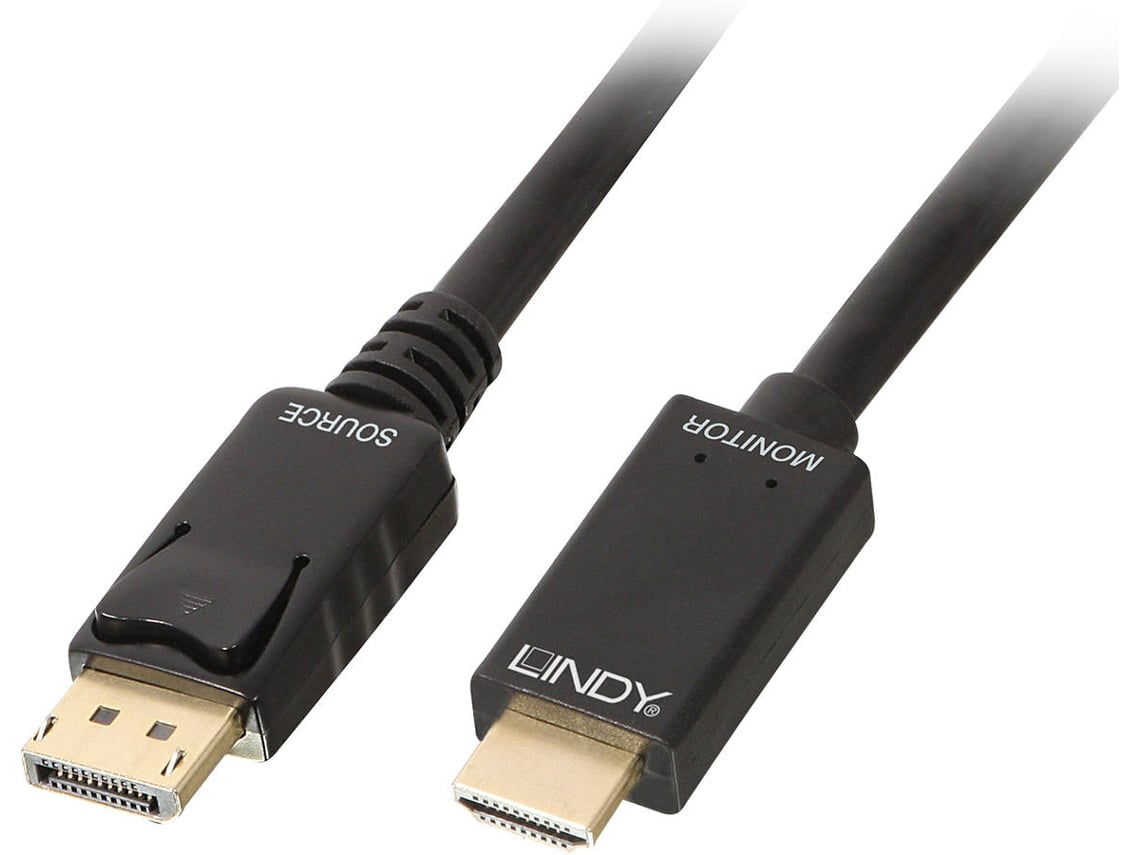 Cabo HDMI LINDY (DisplayPort - HDMI - Preto)