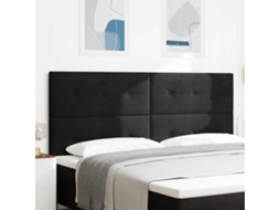 Vidaxl Cabeceira Preto 200 Cm Veludo
