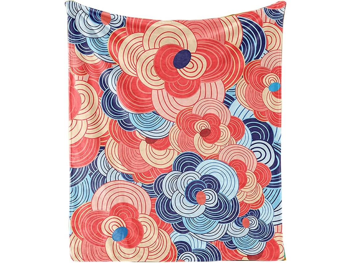 Manta de Verão Macia e Fofa Fansu em Microfibra Lã Flanela com Estampa 3d Ideal para Sofá Cama Ou como Coberto