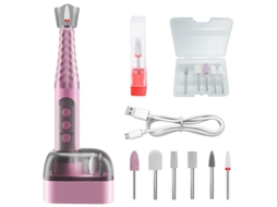 Lixa Elétrica Para Unhas E Pés, 6 Velocidades, Com Brocas, Para Manicure E Pedicure