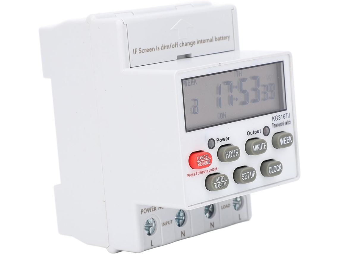 Temporizador Digital Programável Controle Preciso De Energia Elétrica
