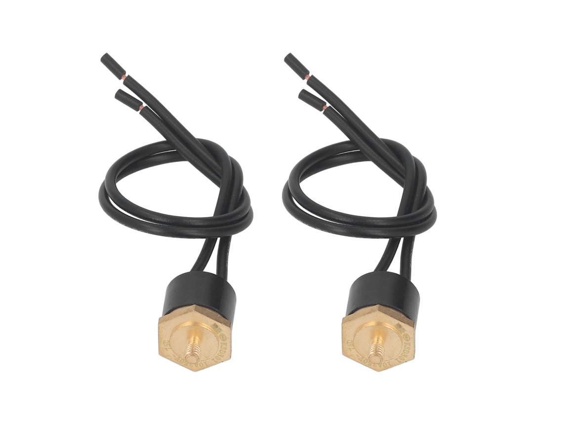 Interruptor Termostático À Prova D'água Ksd301 Sem Arco Com Fio M4 Controle Térmico 2 Peças