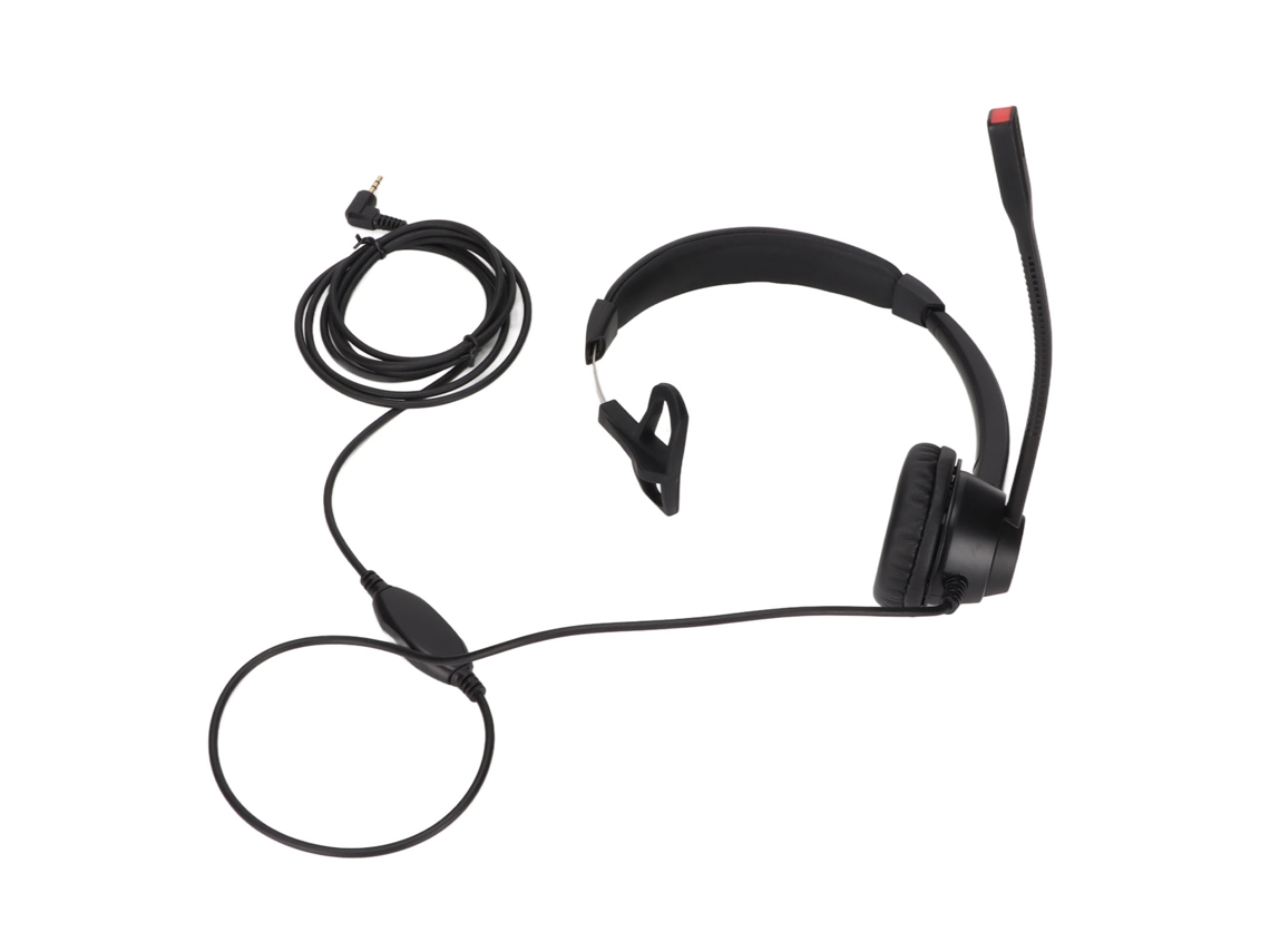 Fone De Ouvido Para Negócios 2.5mm Mono Com Cancelamento De Ruído Para Dispositivos Com Conector 2.5mm Preto