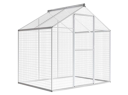 Vidaxl Aviário De Exterior Em Alumínio 178x122x194 Cm