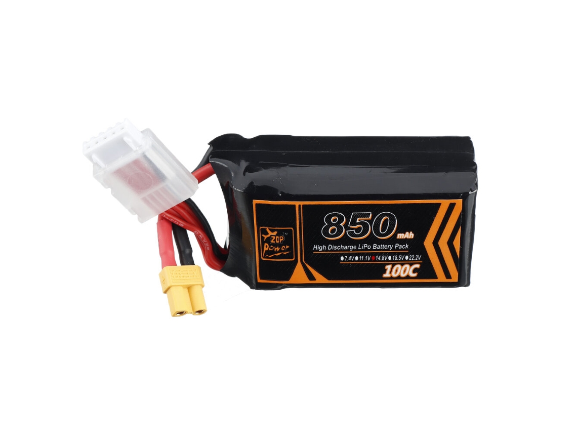 Bateria Lipo Zop Power 14,8 V 850 Mah 100c 4s Xt30 Plug Para Drone De Corrida Rc