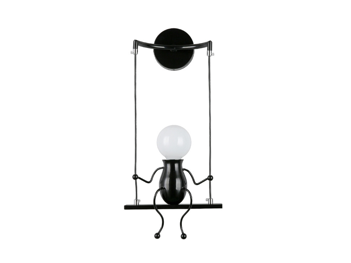 Luminária de Parede BRILVIBERA Criativa em formato Humanoid Led Modern Castiçal Simples