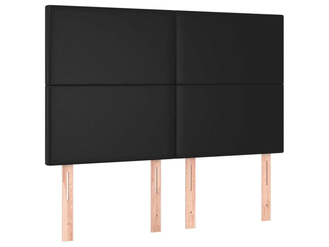 Headboard, Headboards Vidaxl Preto Couro Artificial (144 Cm)