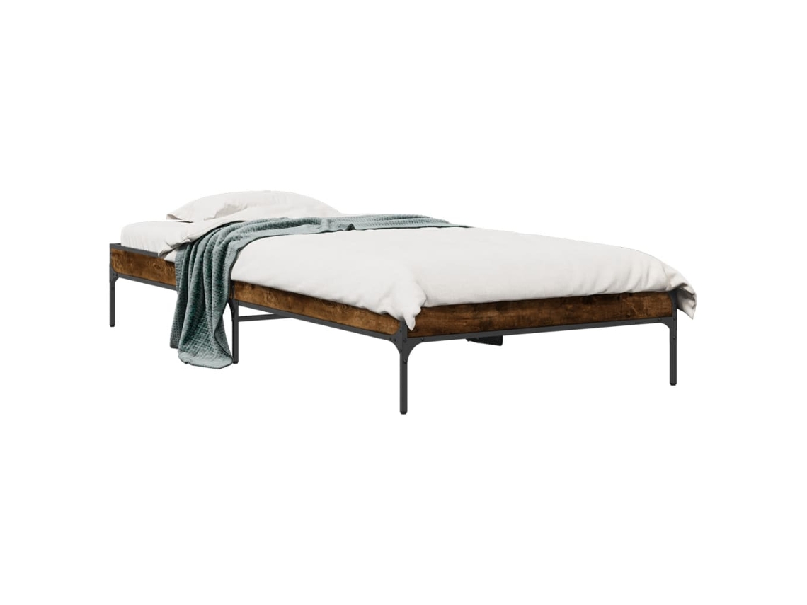 Bed Frame, Bed Frames Vidaxl Marrom Madeira Processada (100 X 200 Cm)