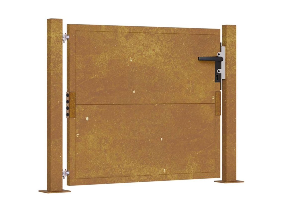 Garden Gate, Garden Gates Vidaxl Marrom Aço (100 X 75 Cm)