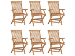 Folding Chair, Folding Chairs Vidaxl Marrom Teca (n/a)